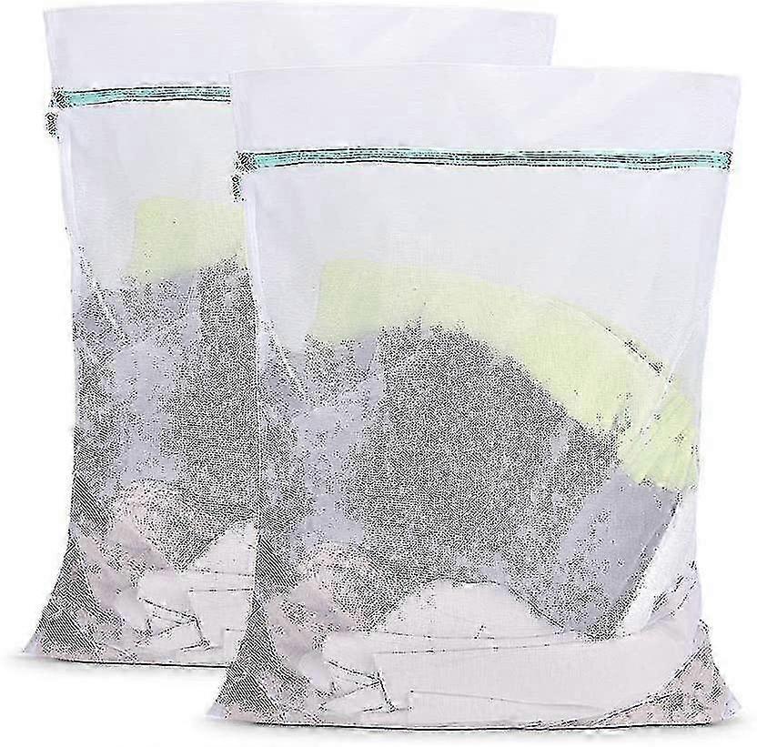 Large laundry bag for Otraki, 2-pack reusable washing net 90x110cm
