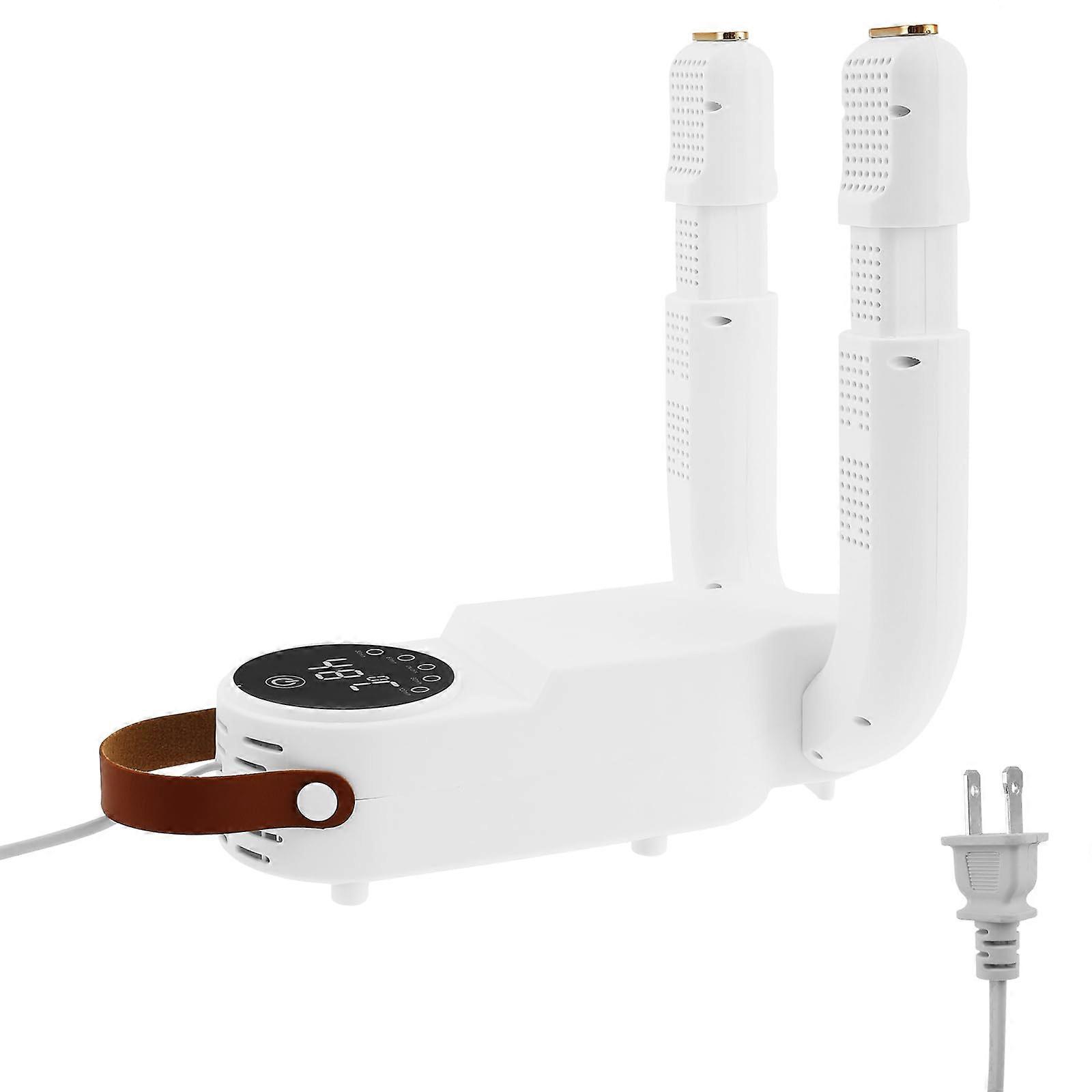 Boot Dryer with Quiet Heat Blower and Folding Rack, Portable Electric Shoe and Glove Warmer for Home