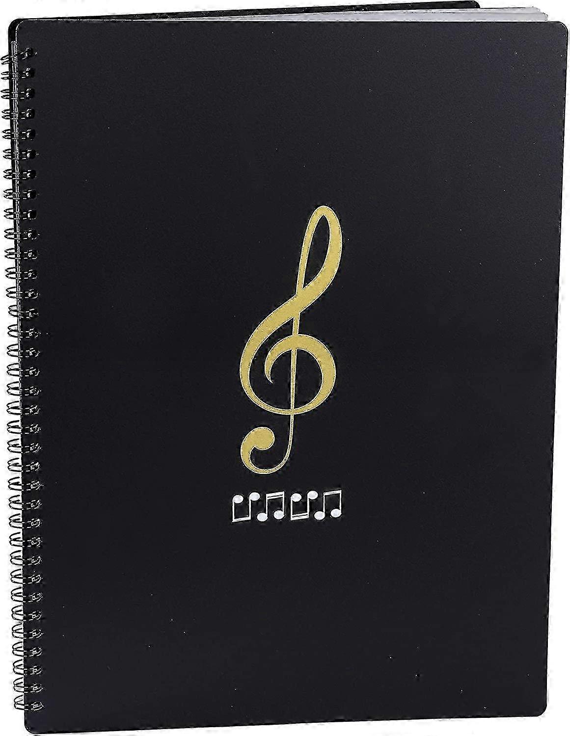 Music document holder for A4 sheet storage 30 pockets clef
