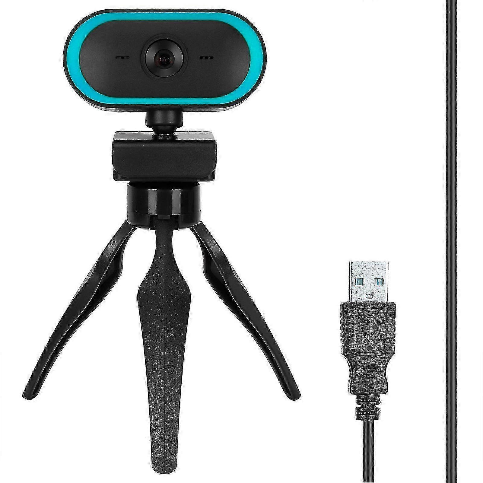 w Computer Camera USB Web Camera High Definition 2K Webcam for Live Video Conference