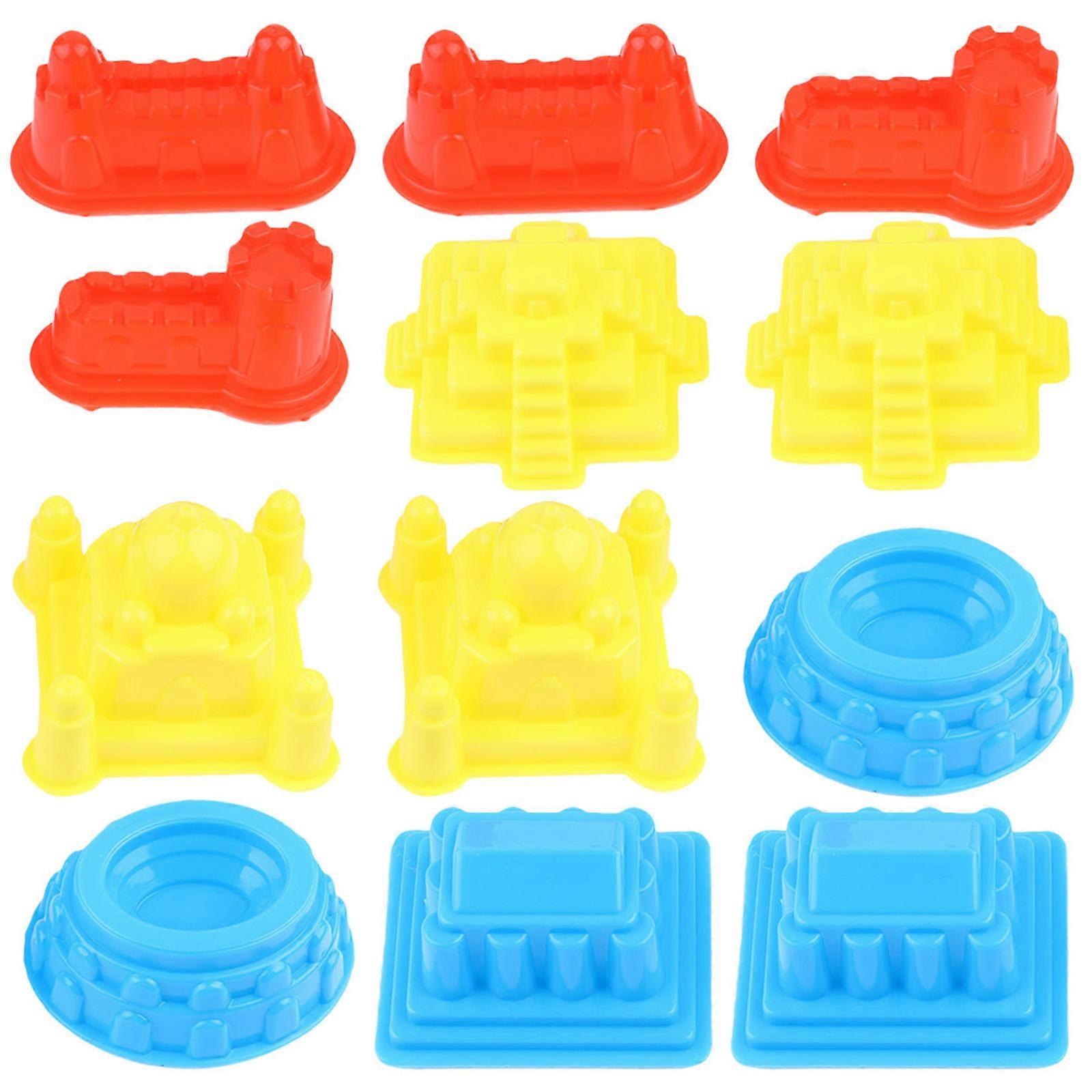 Castle Building Mold Sand Castle Mold for Beach Fun 30Pcs Plastic Kit
