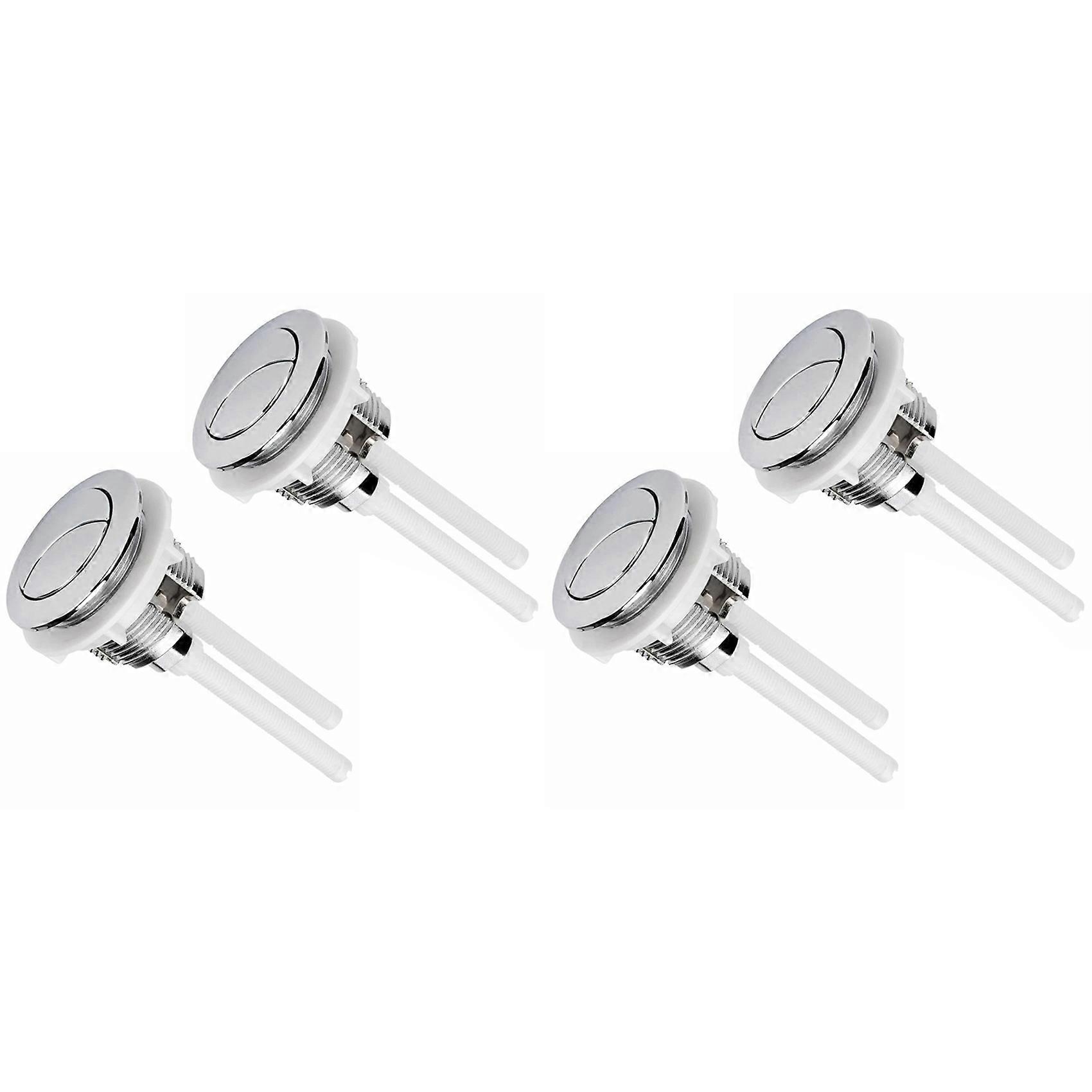 4PCS Toilet Flush Button Replaces 38mm Double-Button Switch Round Button Toilet Flush Button