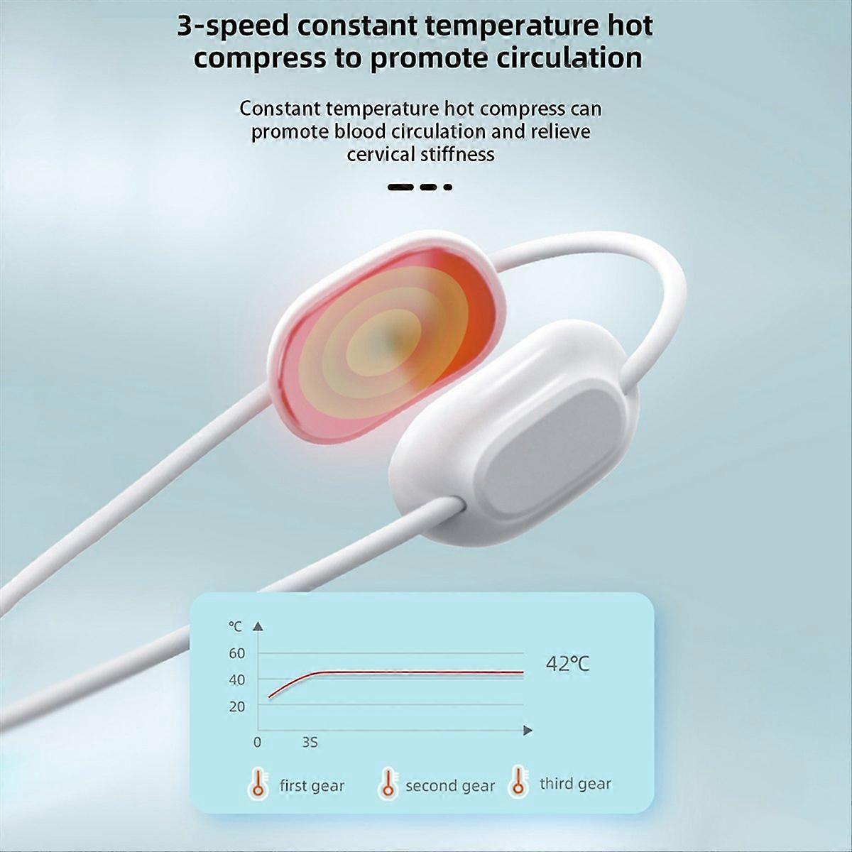 Mini Pendant Pulse Heating Neck Massager Hanging Neck Protector, A