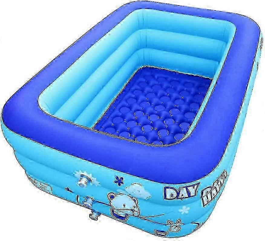 Inflatable Pool With Electronic Inflator Inflatable Bathtub Folding Poolm 120x70x35cm_WYT