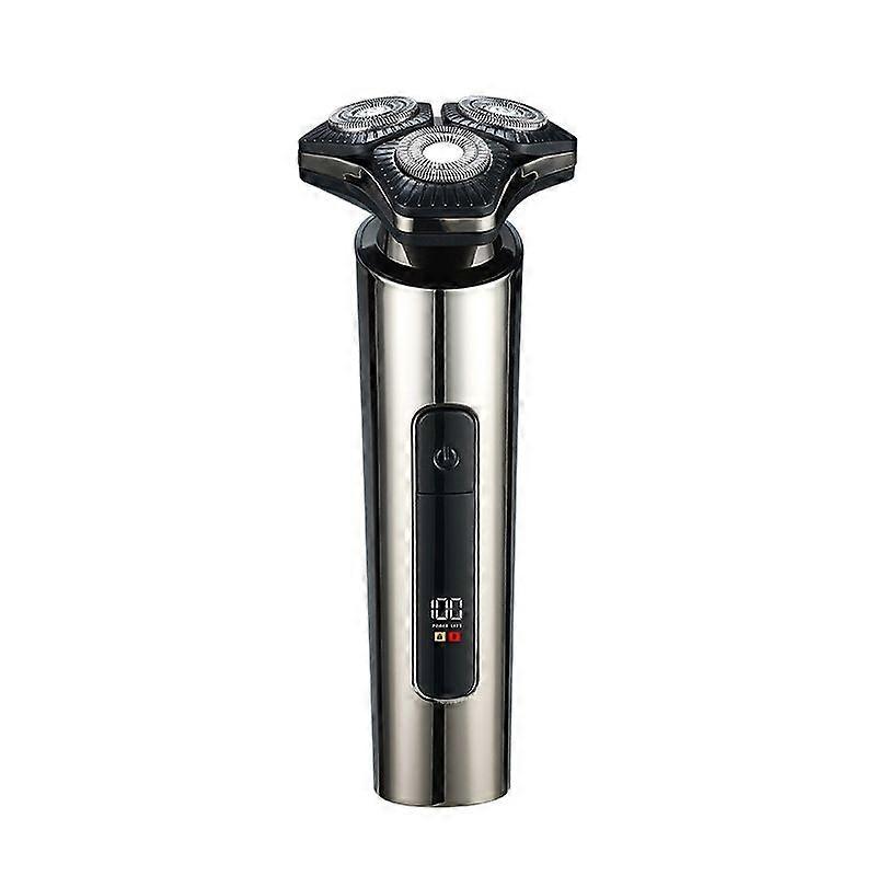 Three-Head Electric Shaver Multi-Functional Portable Razor with LCD Display