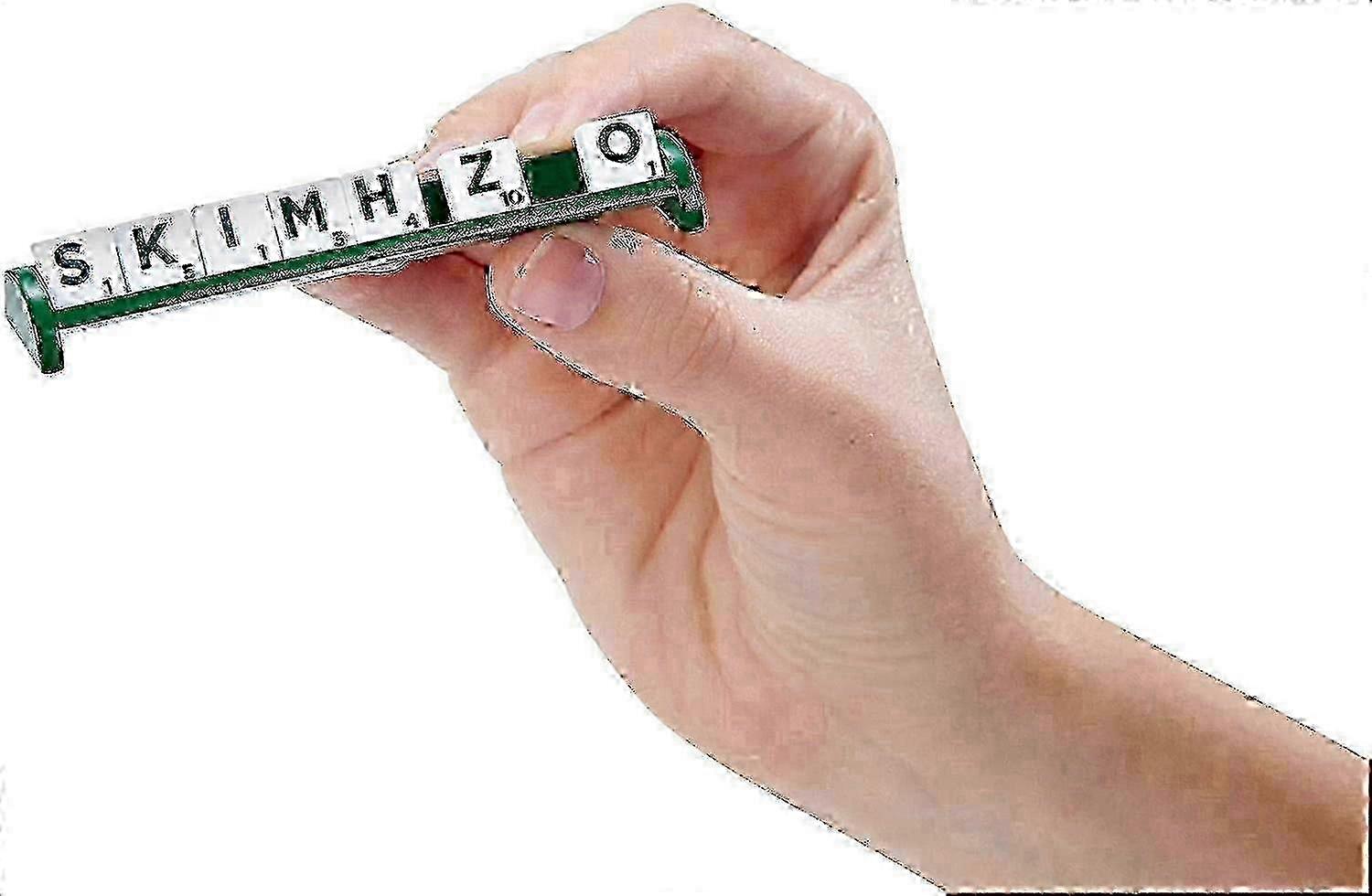 Large Scrabble Game With Rotating Wooden Board