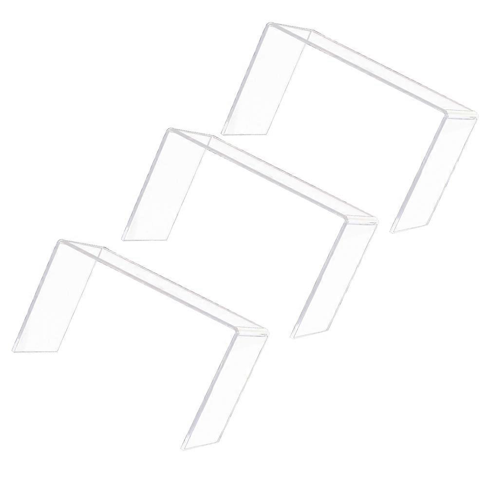 Acrylic Storage Rack for Display Shoe Display Stand 3Pcs Clear Shoe Risers