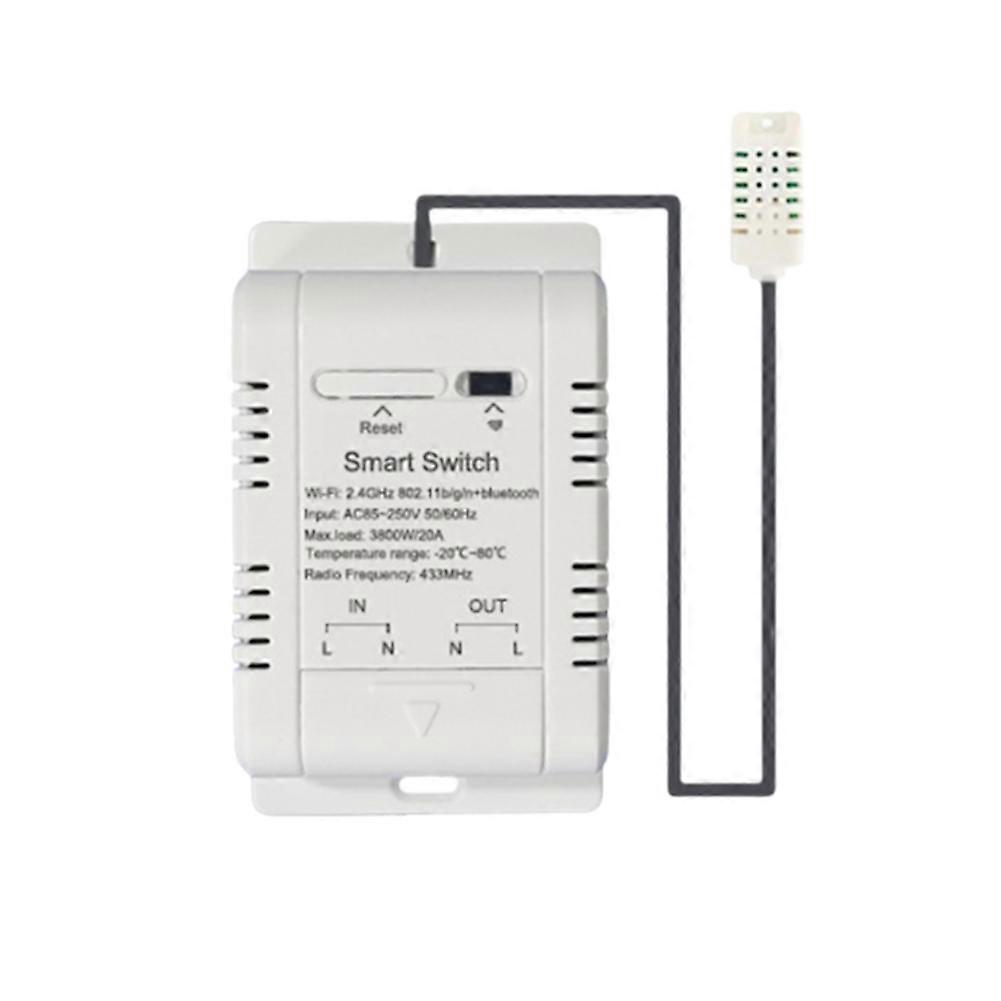 Tuya WiFi Temperature Humidity Switch 20A Wireless Thermostat Intelligent Thermostat Supports Voice Control for Alexa