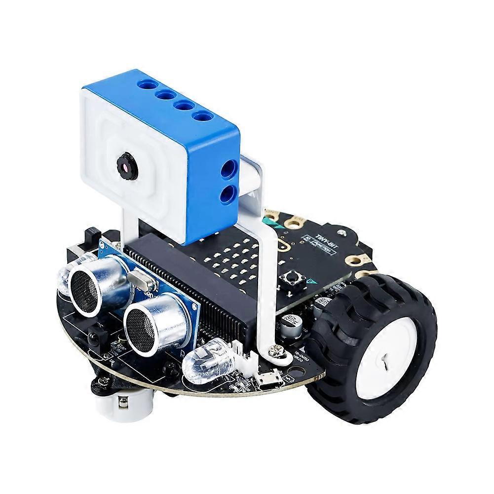 Microbit Smart Robot Car Video Remote Control with WiFi Image Module for Programming Learn DIY Electronic Kit