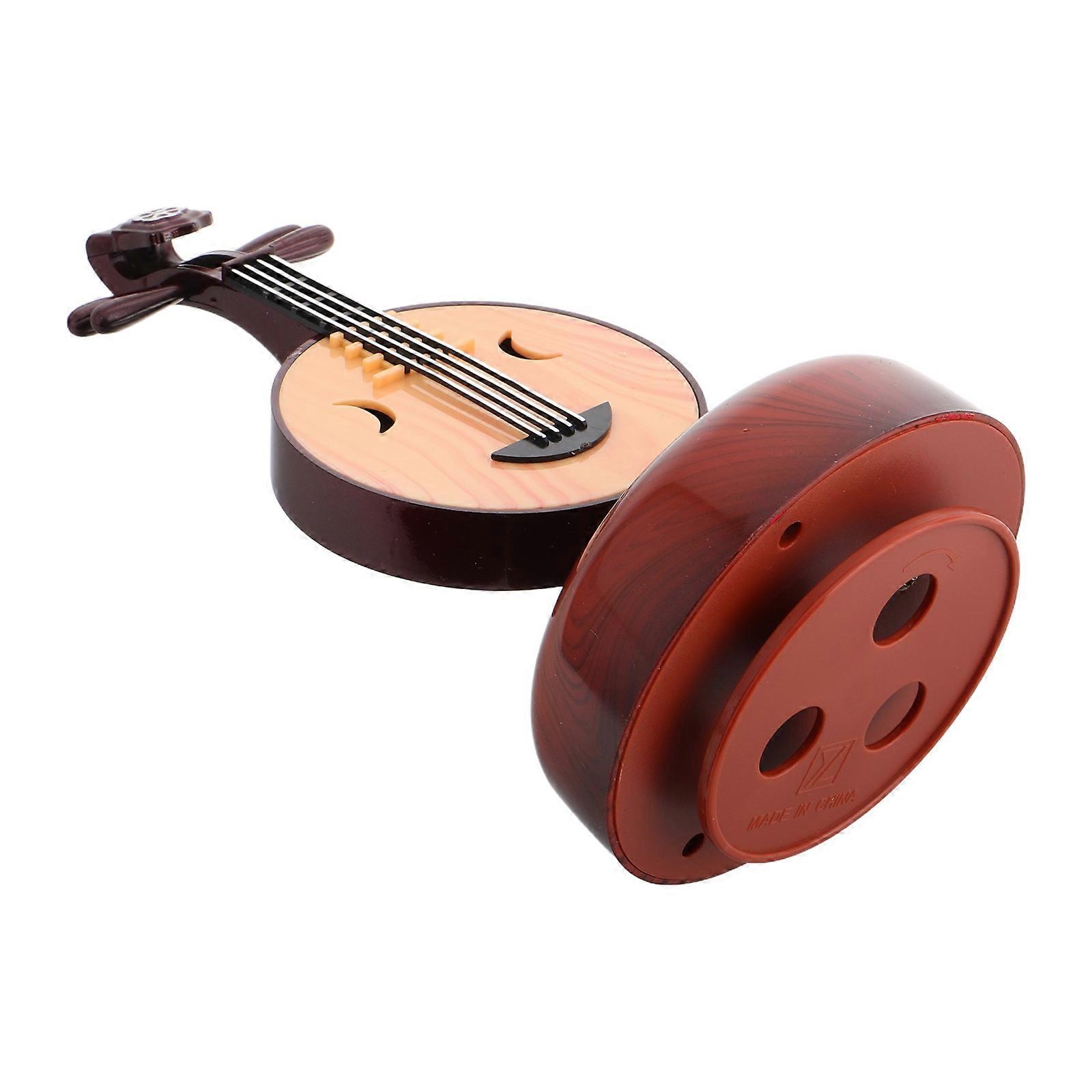 Wooden Zhongruan Qin Music Box for Decoration Classical