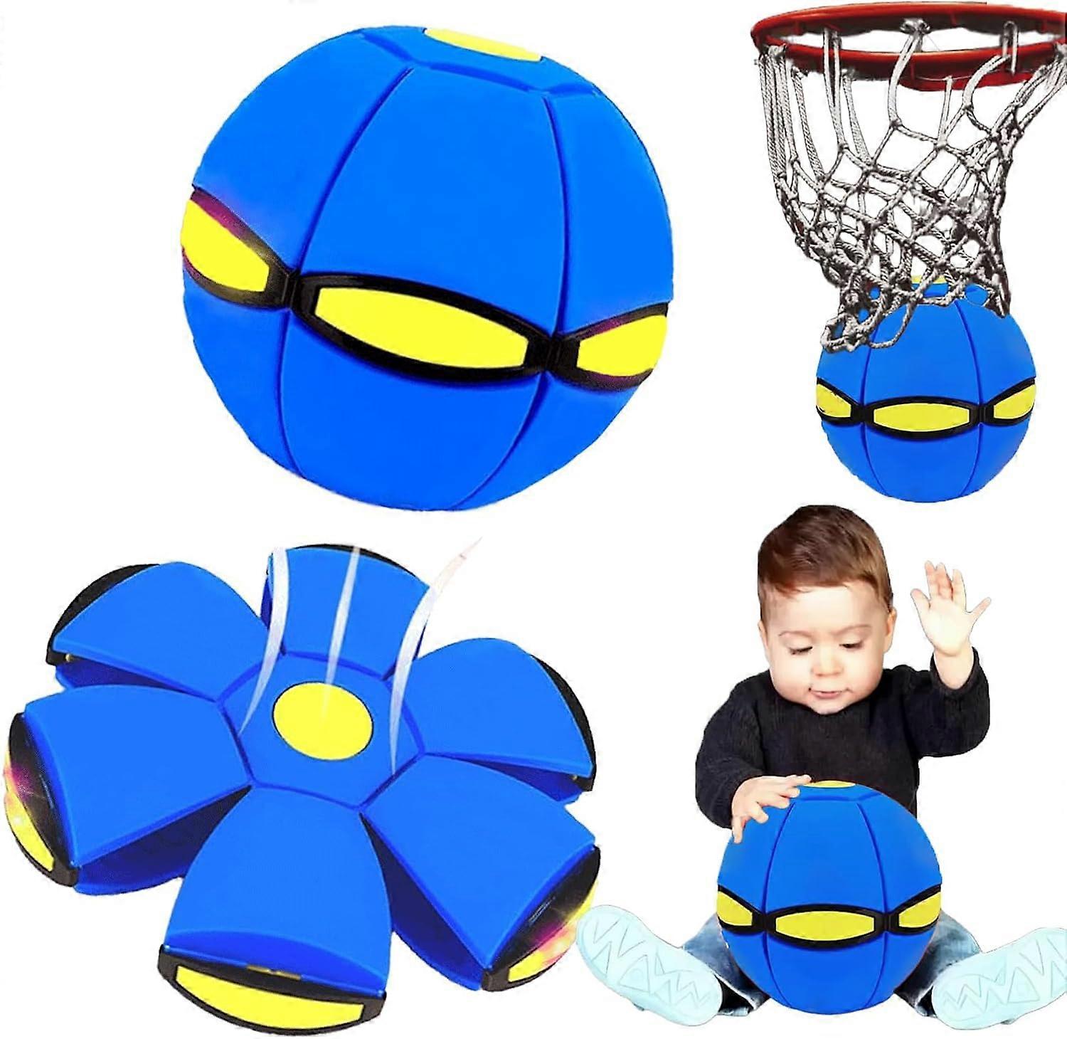 FOLENZU Children's Bouncing Ball, Magic Flying Saucer, Bouncy Ball, Parent-Child Interaction, Dual Form Freely Switchable, Indoor and Outdoor Fun