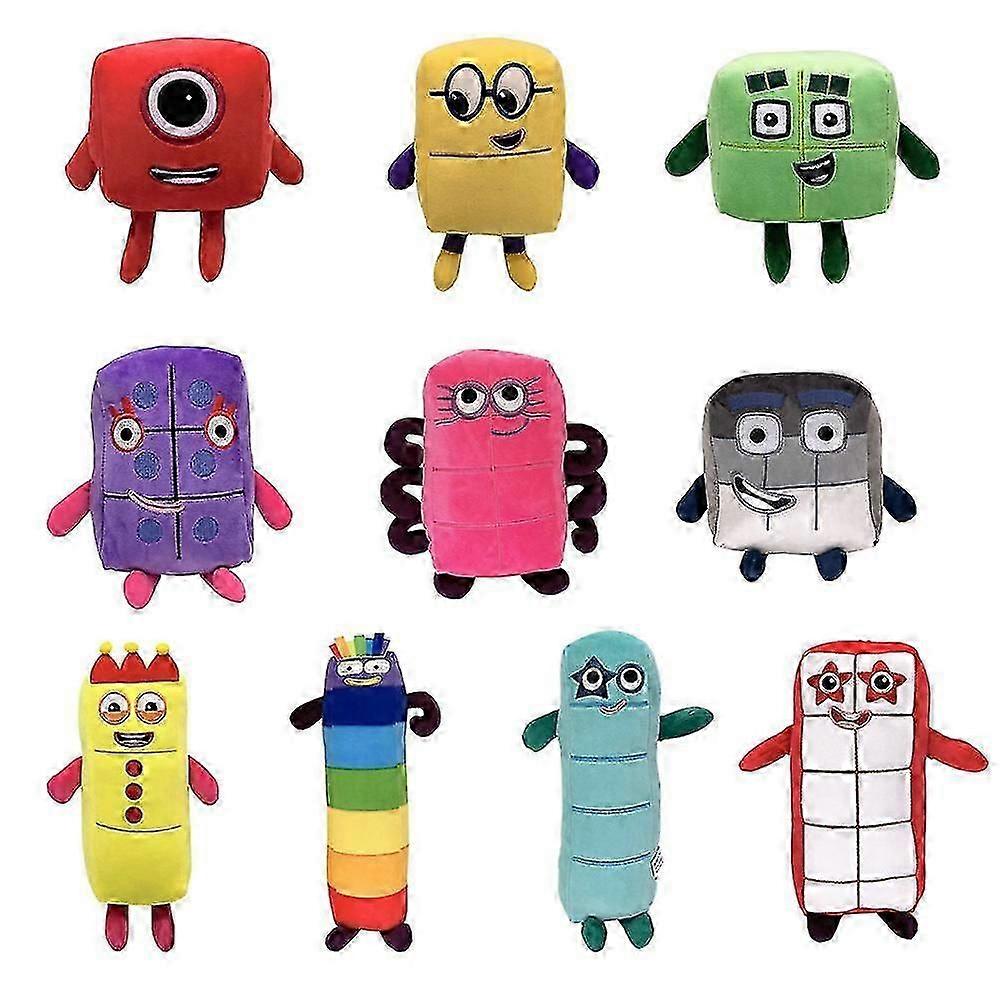 Cartoon Numberblocks Soft Plush Doll Throw Pillow Stuffed Toys For Baby Early Education