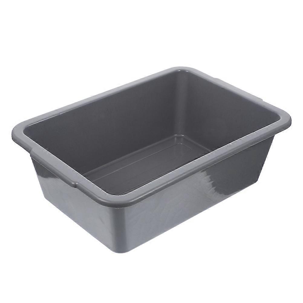 Plastic Bus Tub Rectangular Utility Box for Storage Use in Grey Material