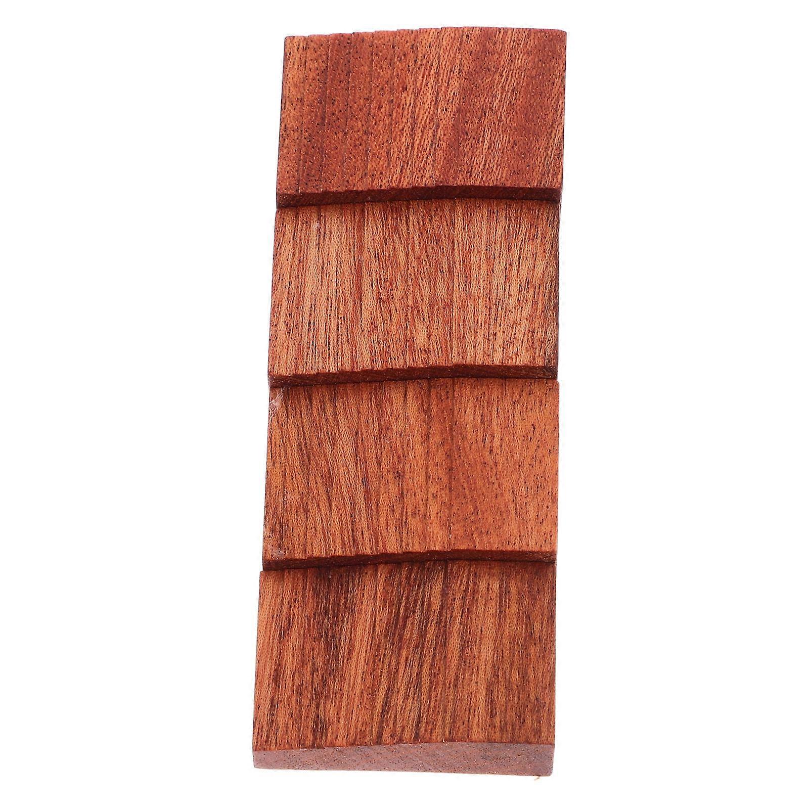 Durable Wood Floating Tremolo Setup Block for Guitar Brown Color Ensures Extended Use 4pcs