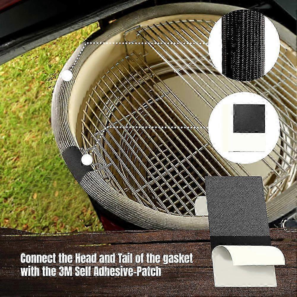 Wire Mesh Gasket Kit Fit for Kamado Joe Classic - 150inch Fiberglass Gasket Replacement Kit - for Big Green Egg