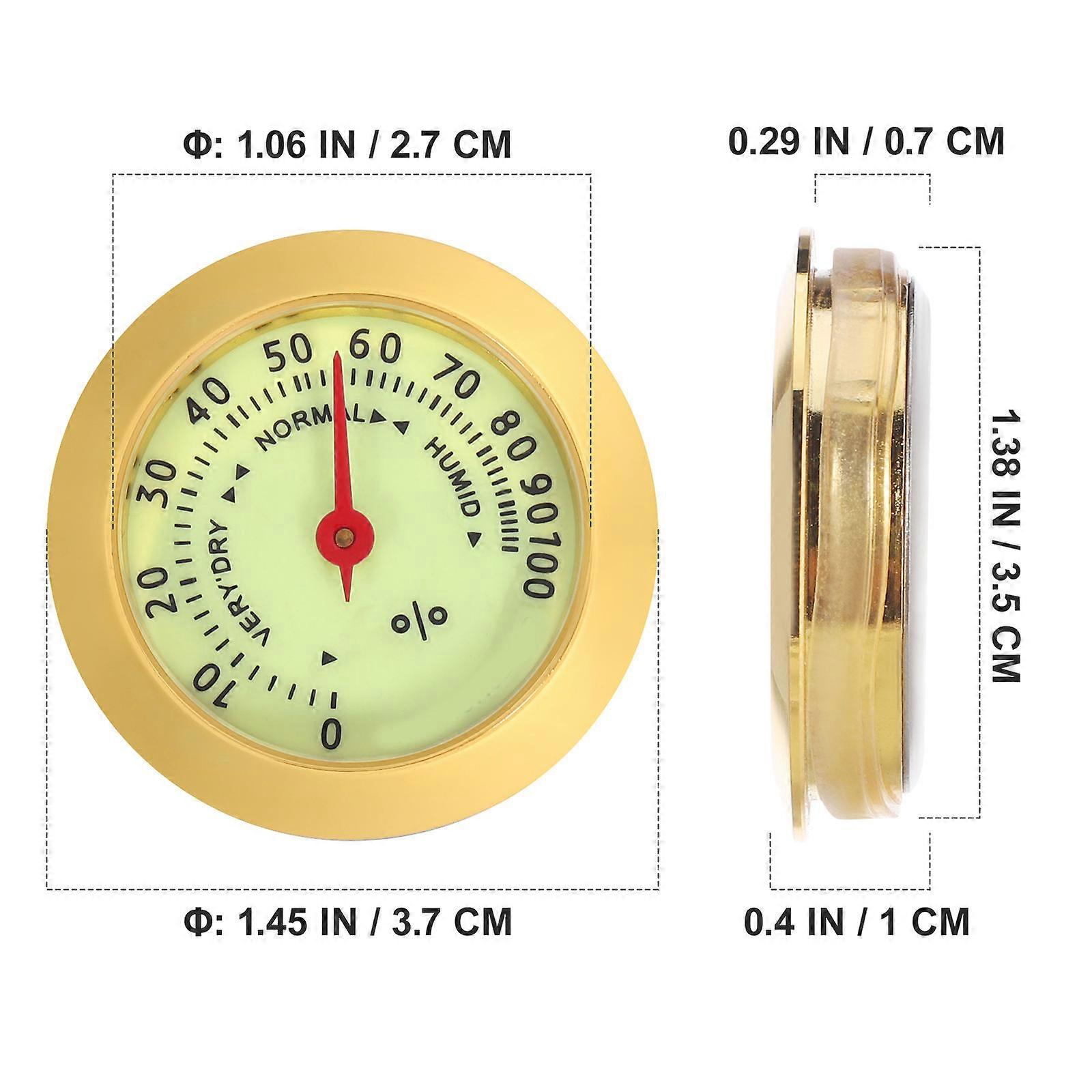 Mechanical Analog Hygrometer for Instrument with Durable Metal Construction