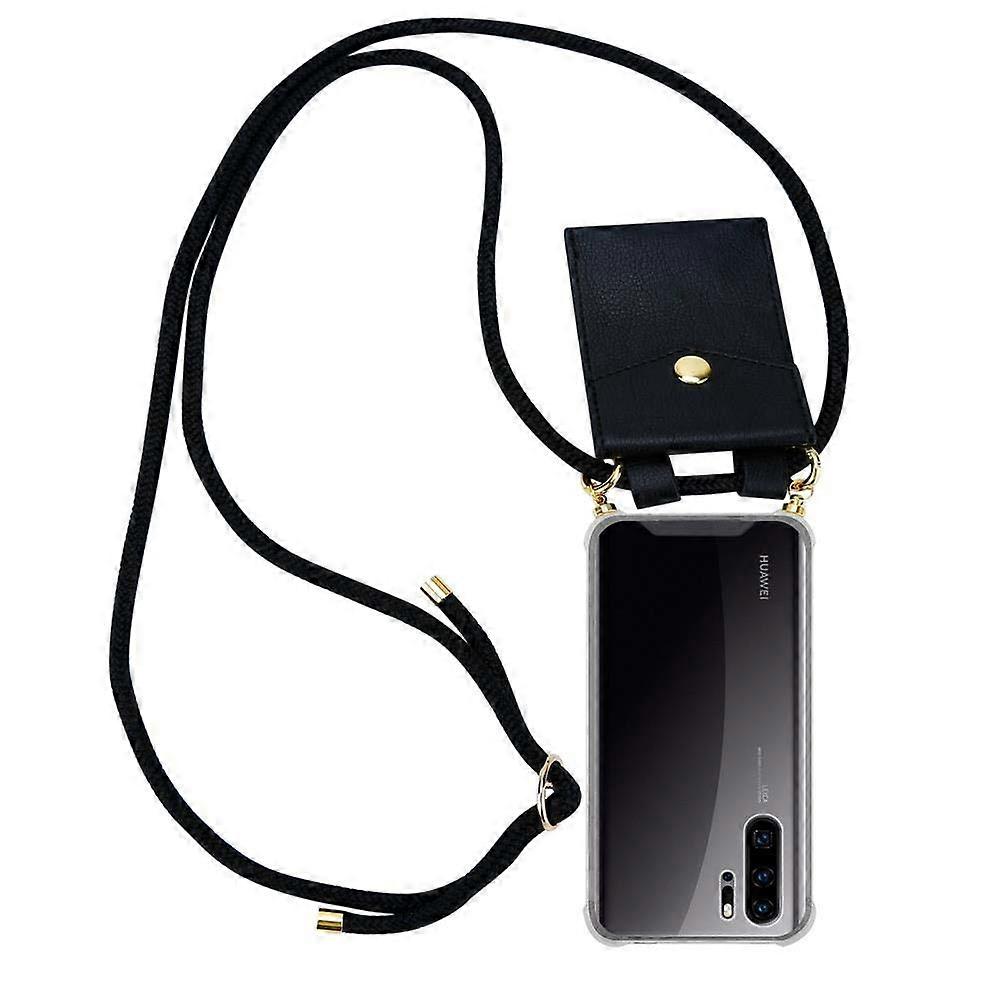 Mobile Phone Chain for Huawei P30 PRO Silicone Protective Case - Cord with Golden Elements