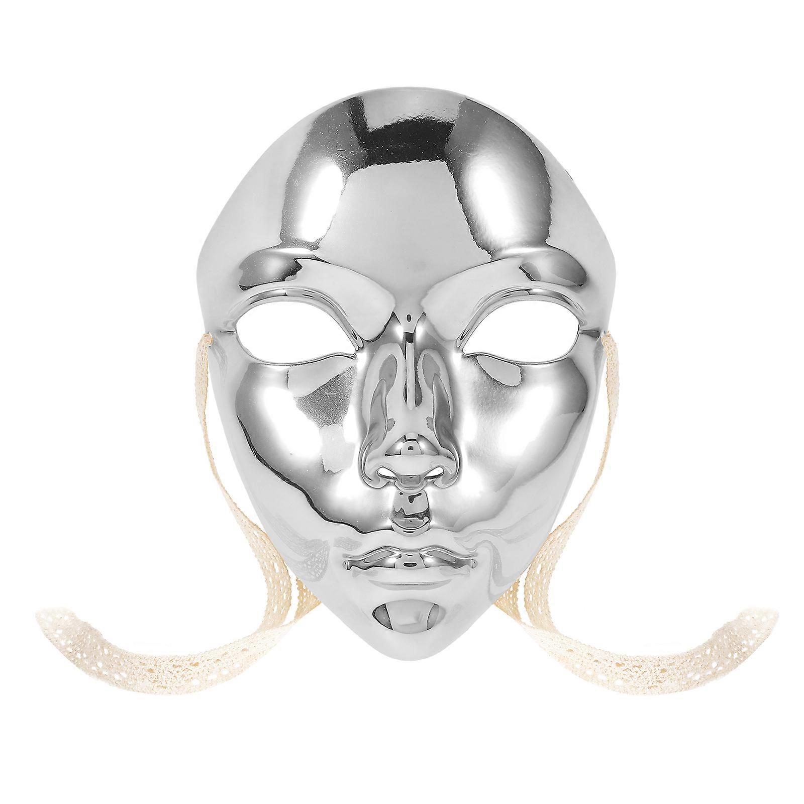 Silver Retro Masquerade Mask for Women Replacement with Delicate Design