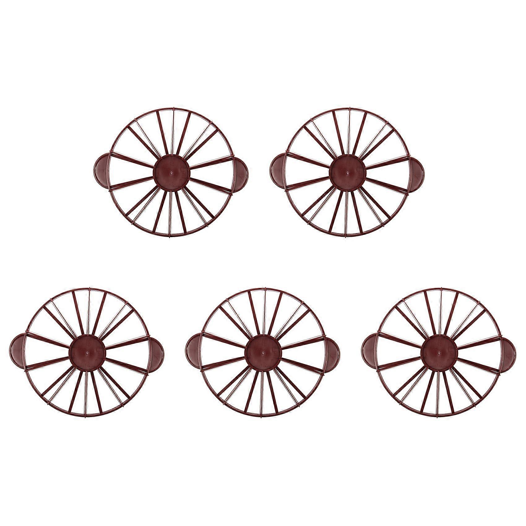 5X Cake Divider Slice Pie Cake 10 / 12 Piece Equal Portion Marker Divider Dark Red