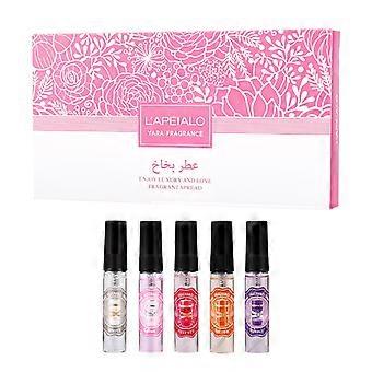 5Pcs Perfume Set Fresh Floral Fruity Long Lasting Fragrance Spray Daily Portable Multi-scent Perfume Collection For Women