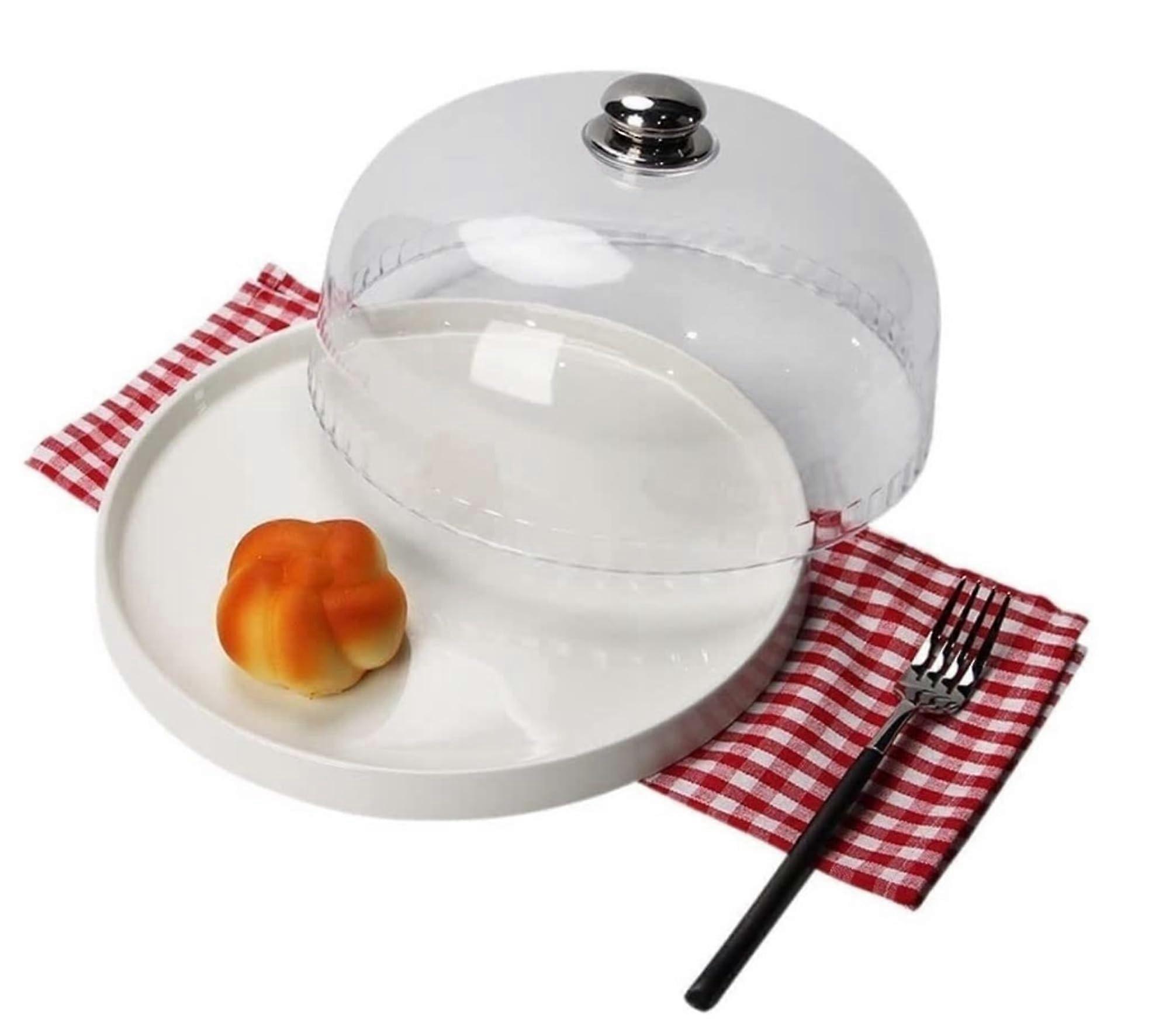 Ceramic Serving Plate and Cake Stand for Elegant Food Presentation and Versatile Dessert Display