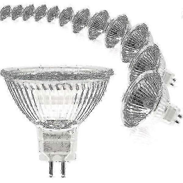 MR16 GU5.3 Light Bulb 12 Pack, Dimmable 12V 20W Halogen Warm White
