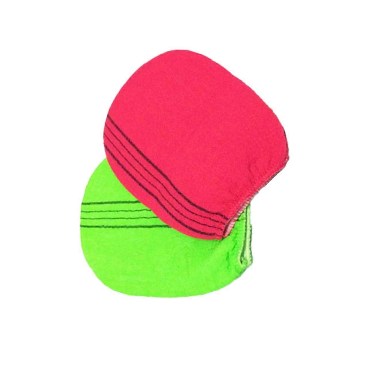 Exfoliating Bath Gloves 2pcs Set for Shower and Spa, Deep Skin Exfoliation, Random Colors