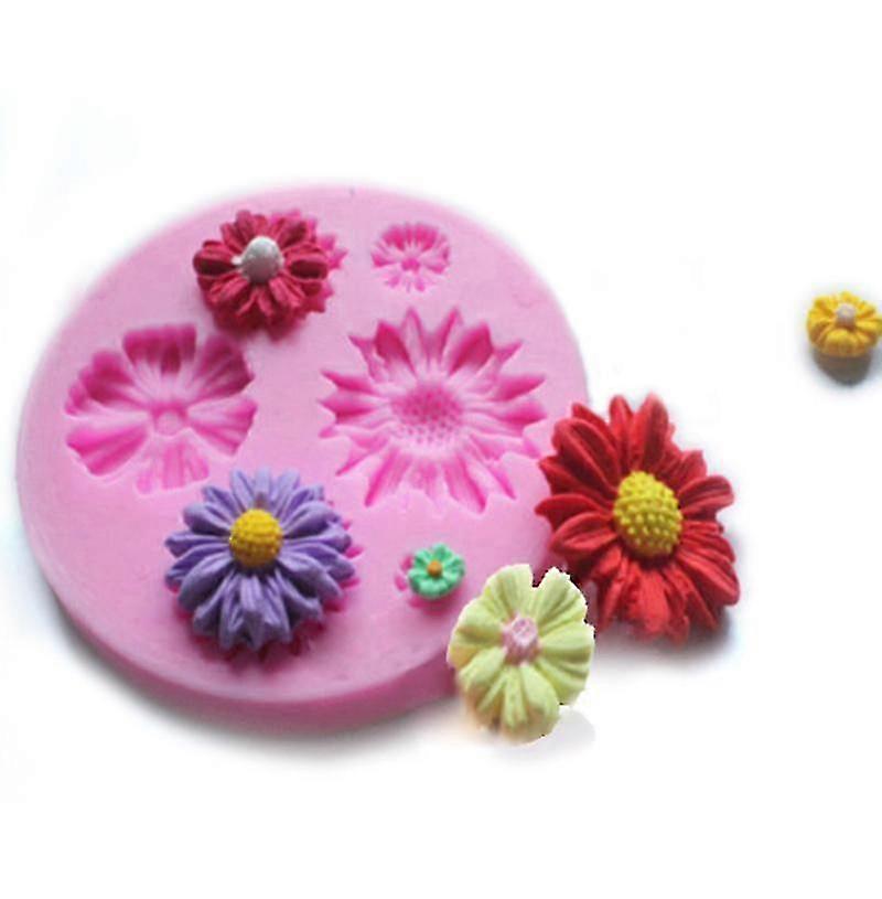 3d Flower Silicone Mold For Cake Chocolate Decor