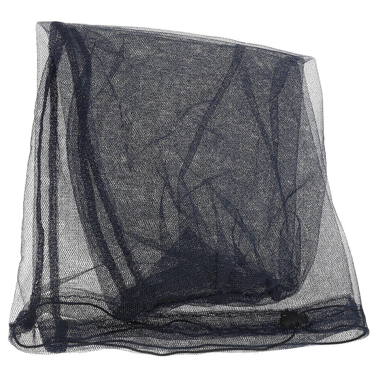 Mosquito Net Protective Head Net for Outdoor Use 2Pcs Dark Blue Mesh