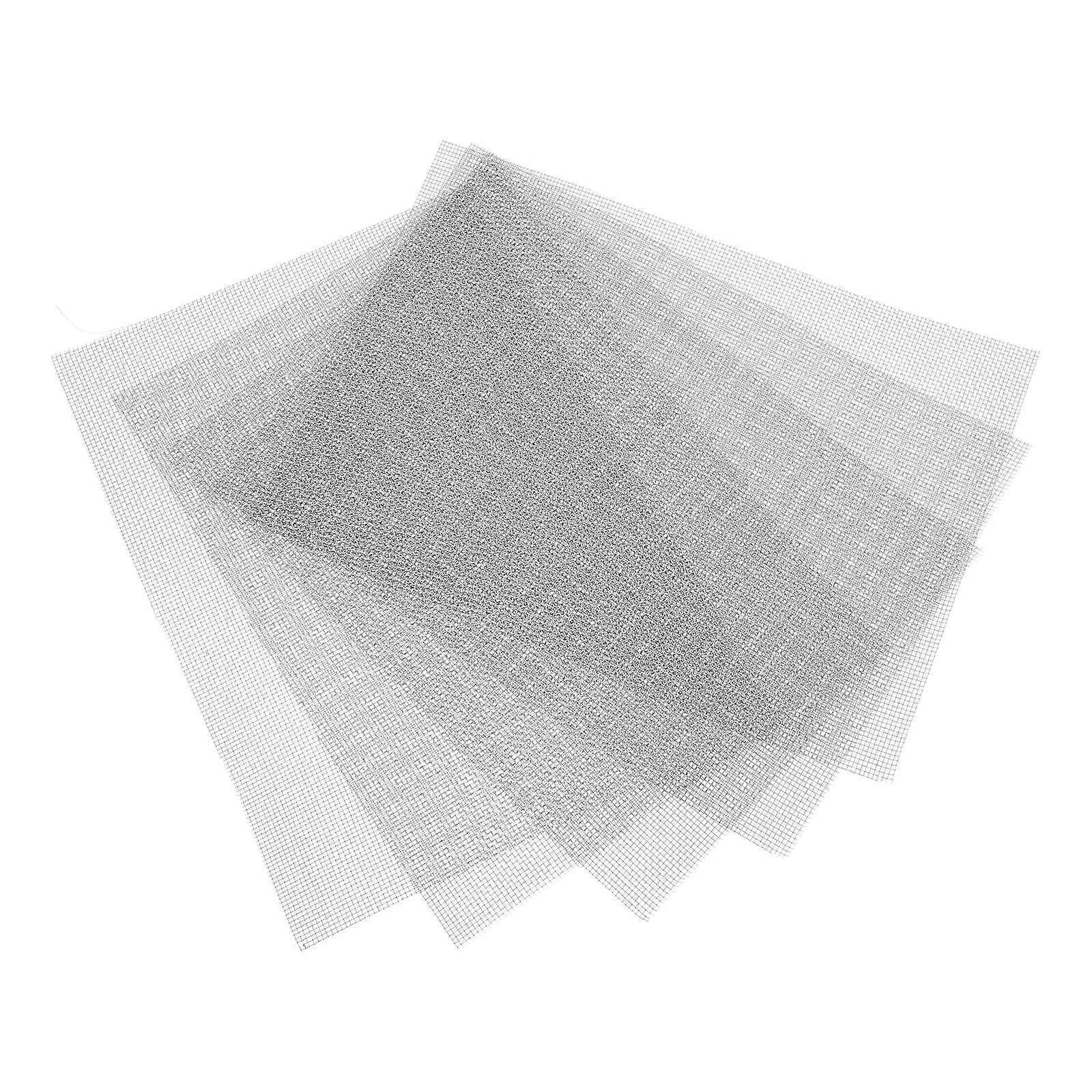 Stainless Steel Woven Mesh for Home Use 5 Sheets Silver Screen Mesh