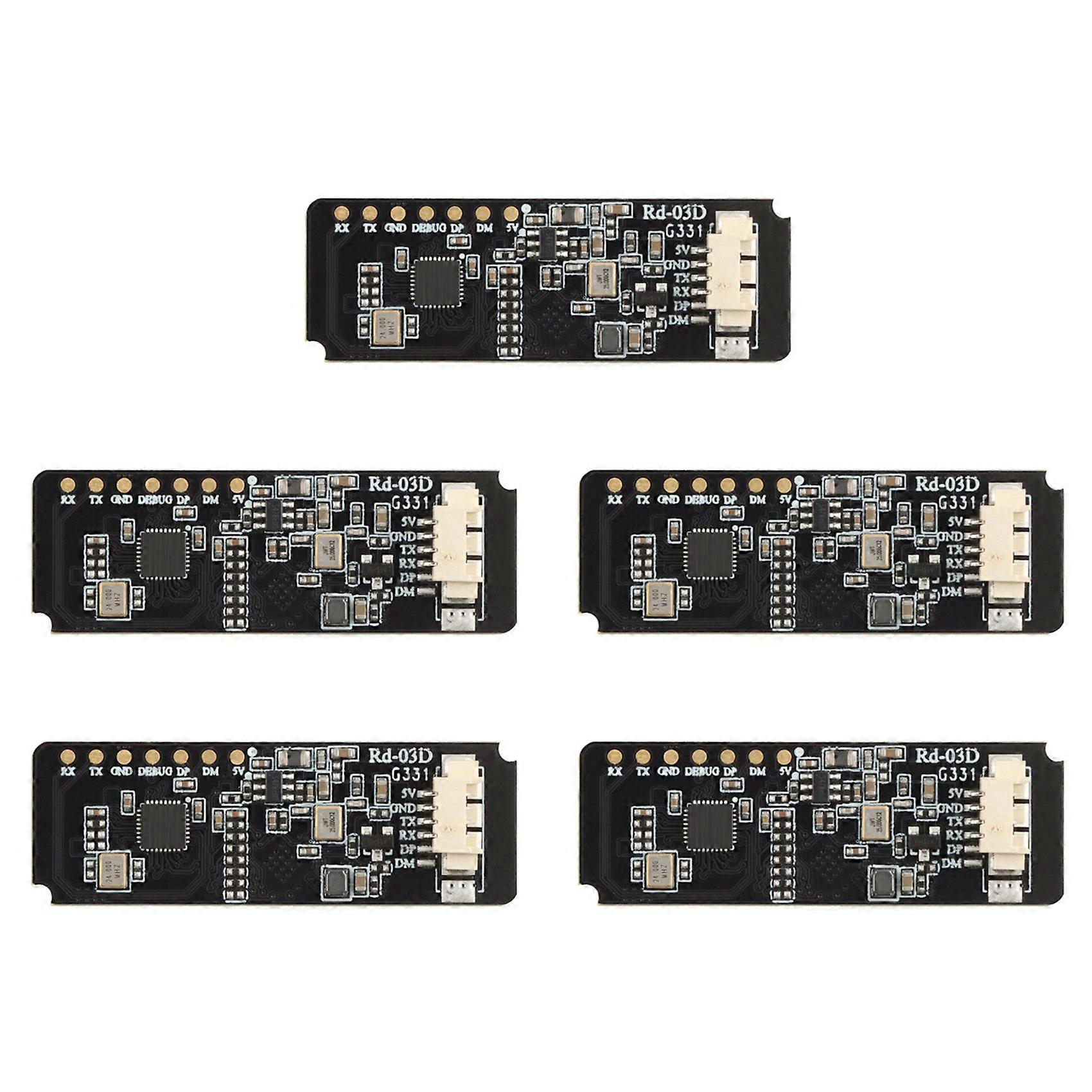 5X Rd-03D 24G Multi-Target Human Motion Trajectory Localization and Tracking Radar Module on-Board PCB Antenna