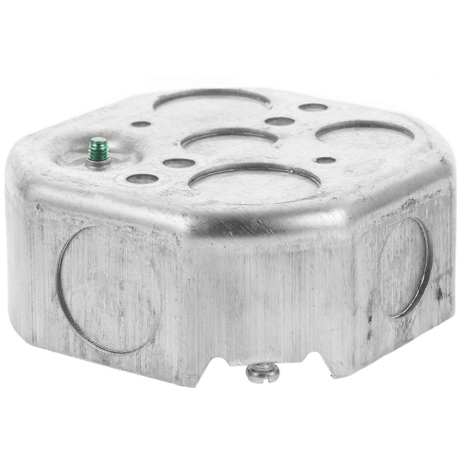 Silver Outdoor Electrical Junction Box for Storage Durable Outdoor Use