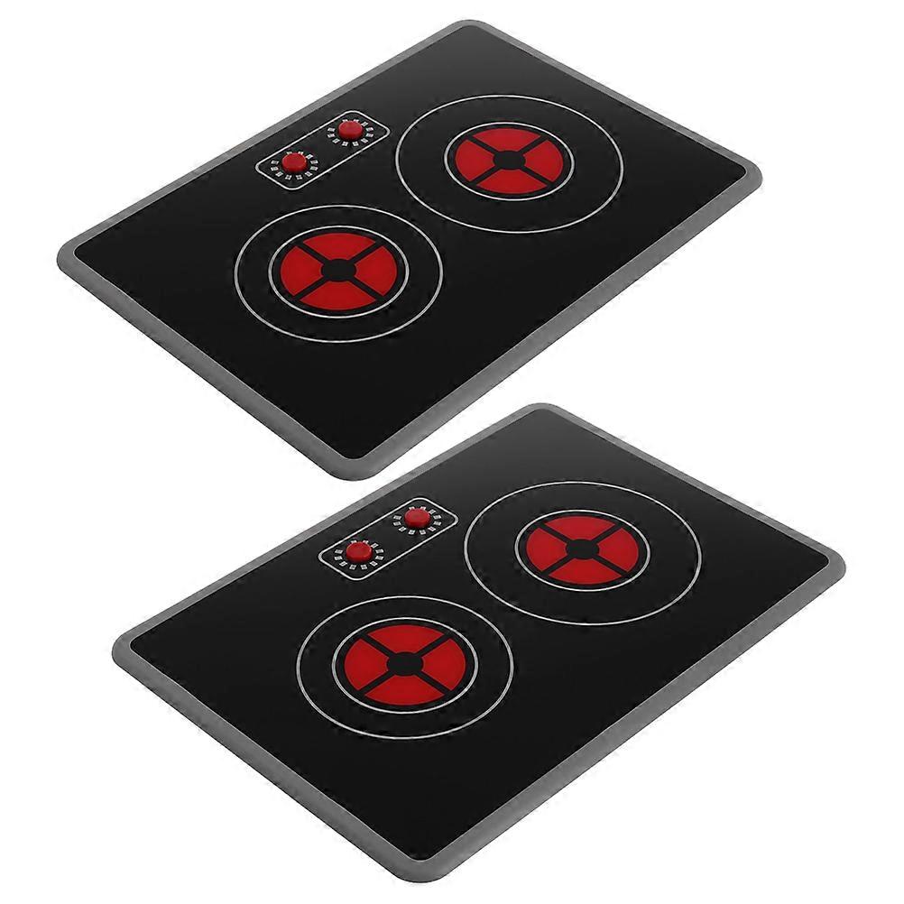 Plastic Induction Cooker Toy for Children Pretend Play 2Pcs