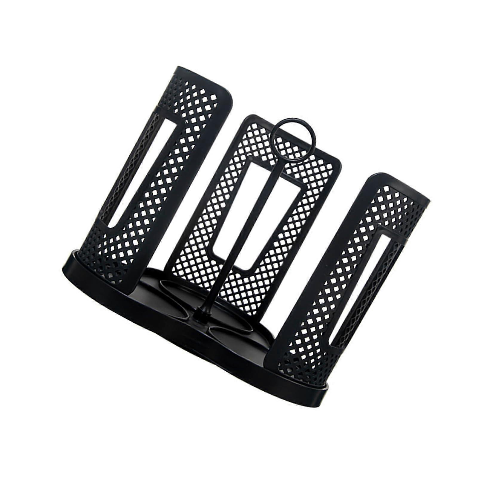 360 Degree Rotating Cup and Lid Organizer for Paper Cups with 3 Compart