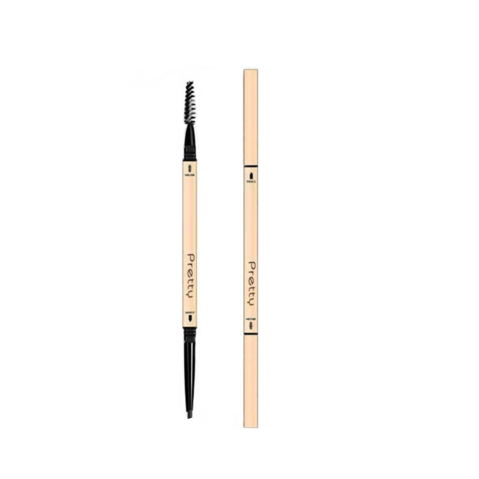 Waterproof Eyebrow Pencil Double Ended Triangular Tip Sweatproof Long Wear for Natural Brows