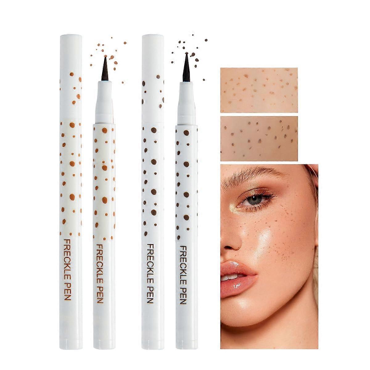 Freckle Pen Waterproof Long Lasting Dual Color Freckle Makeup