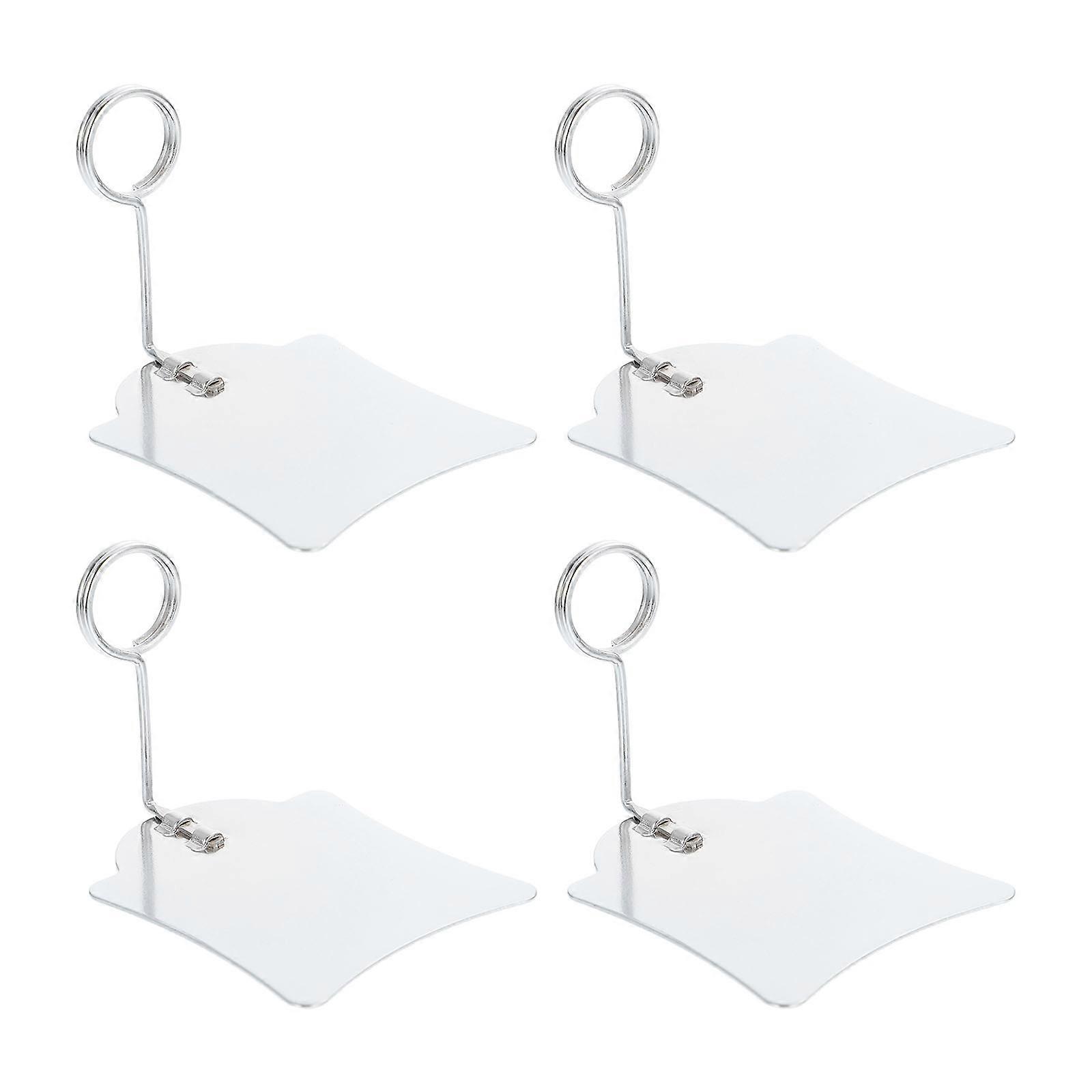 Advertising Display Clip Metal Label Holder for Storage Use 4Pcs Pack