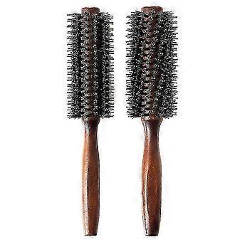Set di spazzole per capelli rotonde con setole di cinghiale per districare raddrizzamento arricciacapelli