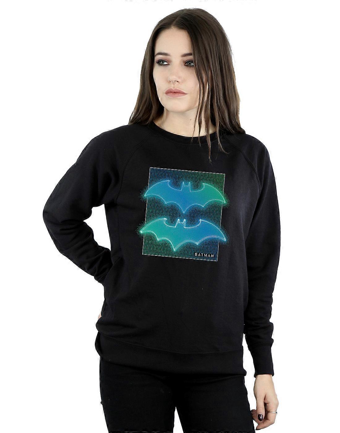 DC Comics Feminino Batman Grid Gradiente Sweatshirt