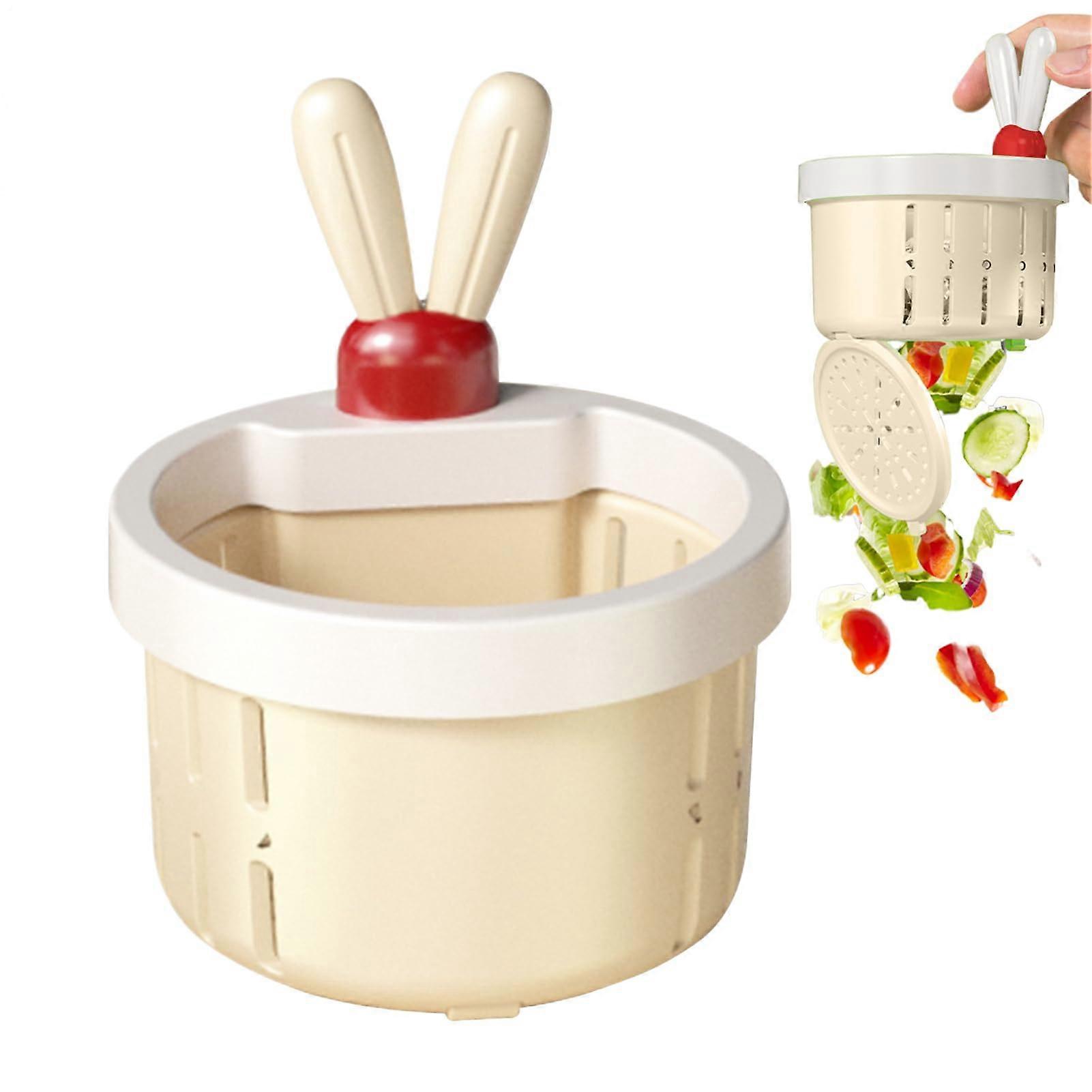 Kitchen Sink Strainer Basket with Quick Press Release, AntiClog Design for Hands Food Disposal