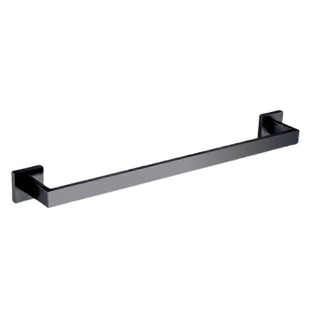 Black Bathroom Hardware Set with Towel Rail Robe Hook Shelf and Rustproof Modern Accessories