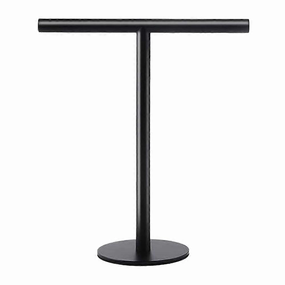 Adjustable Steel Hand Towel Stand with Stable Base, Classic Retro Design, 1 Set Black