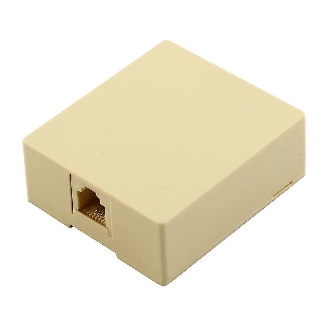 RJ11 Telephone Jack 4P4C Socket Box with Easy Surface Mount Installation and Secure Fit