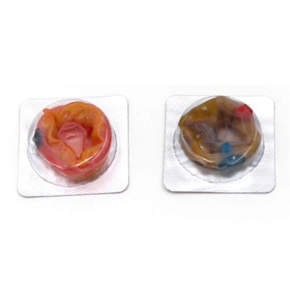 6pcs volwassen geribbelde gestippelde spike condoom