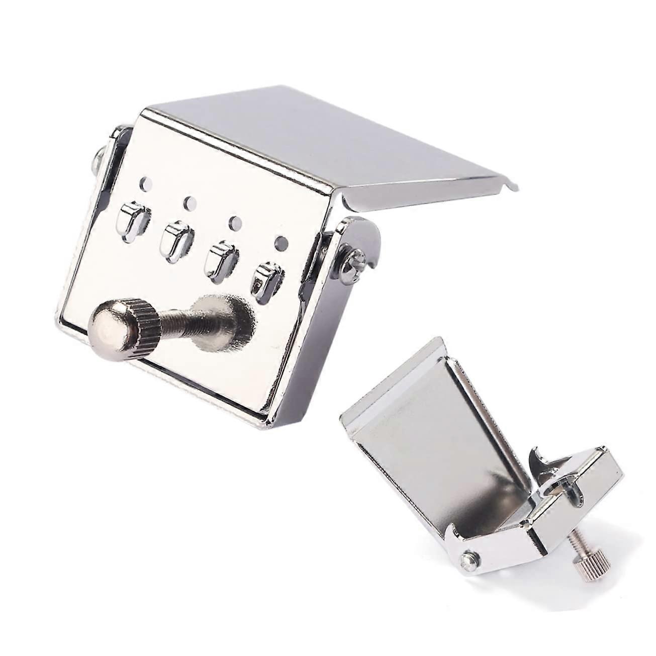 Banjo Tailpiece Replacement Plate Silver for Guitar Enhanced Tone Durable Easy Install