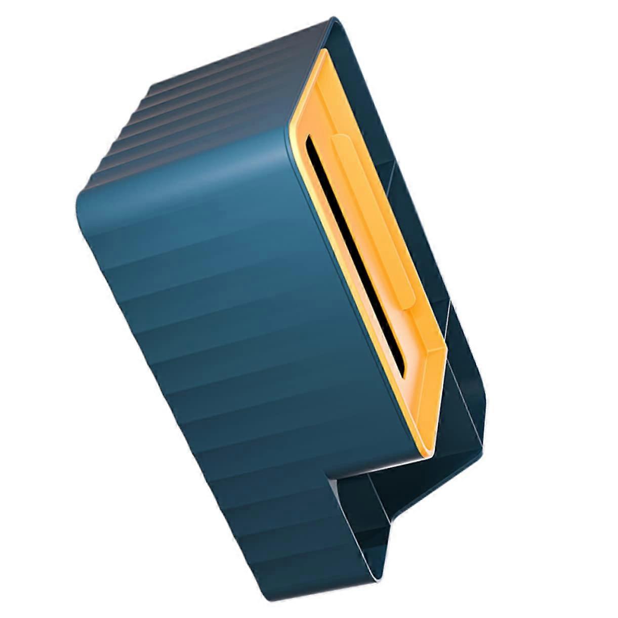 Tissue Box Organizer with 6Grid Storage, Dustproof Multifunctional Holder for Home and Car