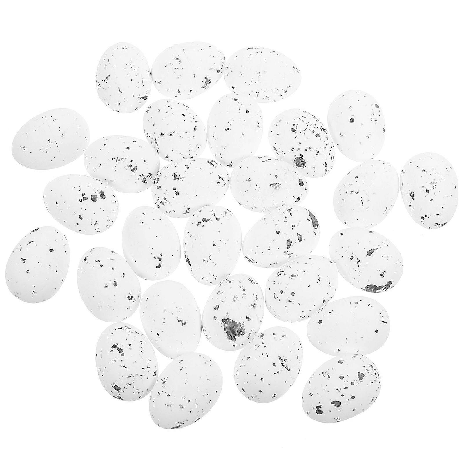 50pcs Easter Eggs Festive Foams Adornment Simulation Egg DIY Accessories