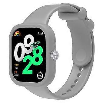 For Xiaomi Redmi Watch 4 Silicone Watch Band Wrist Strap with Watch Case