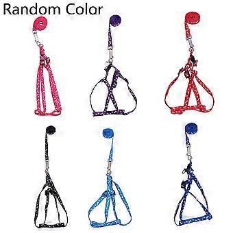 3 x Pet Puppy Dog Adjustable Bone Print Chest Strap Walking Harness Collar Leash
