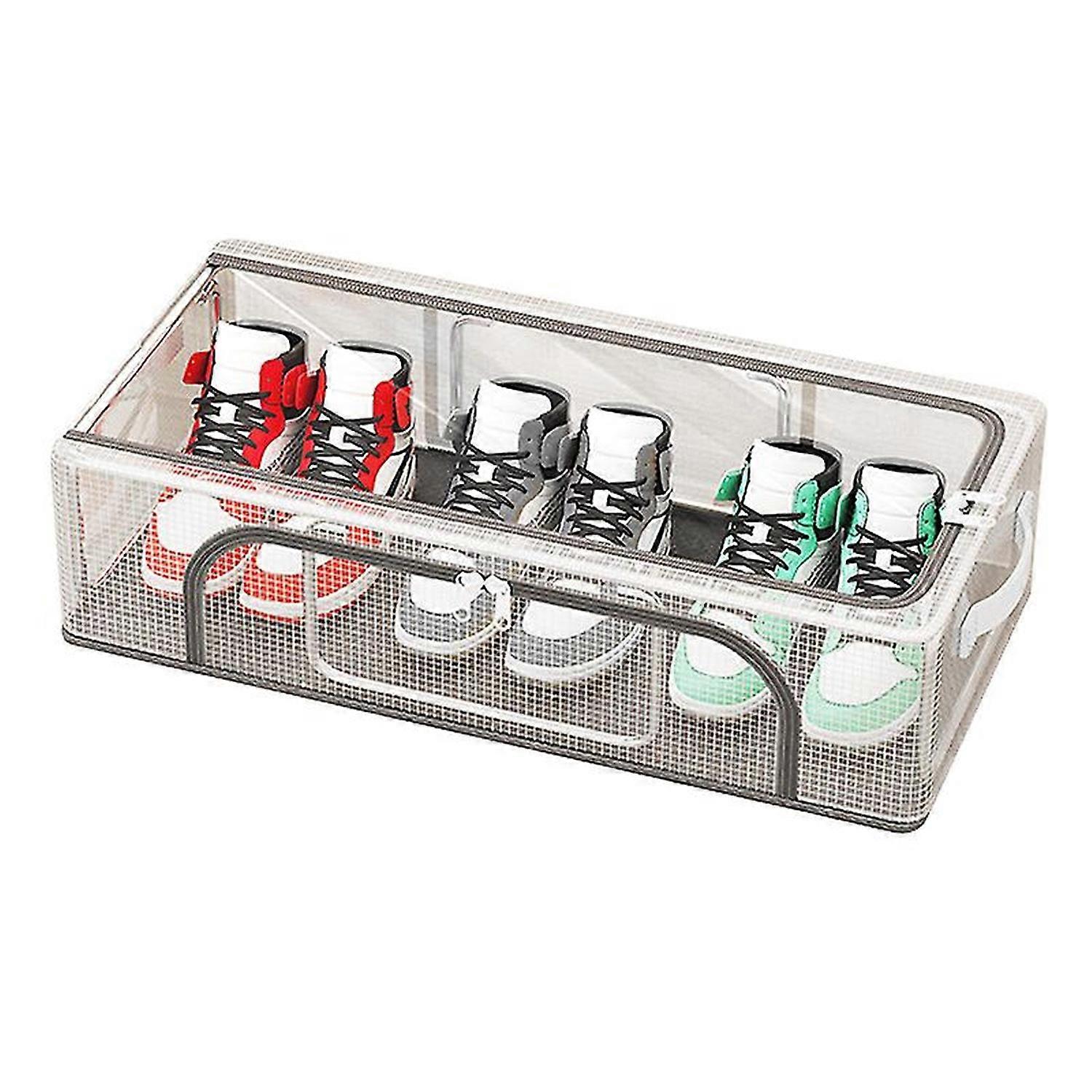 Large Stackable Shoe Holder Dustproof Multifunctional Shoe Organiser for Closet